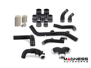 Ford Bronco Performance Intercooler Pipe Kit - 2.7L EcoBoost - Mishimoto - Wrinkle Black 